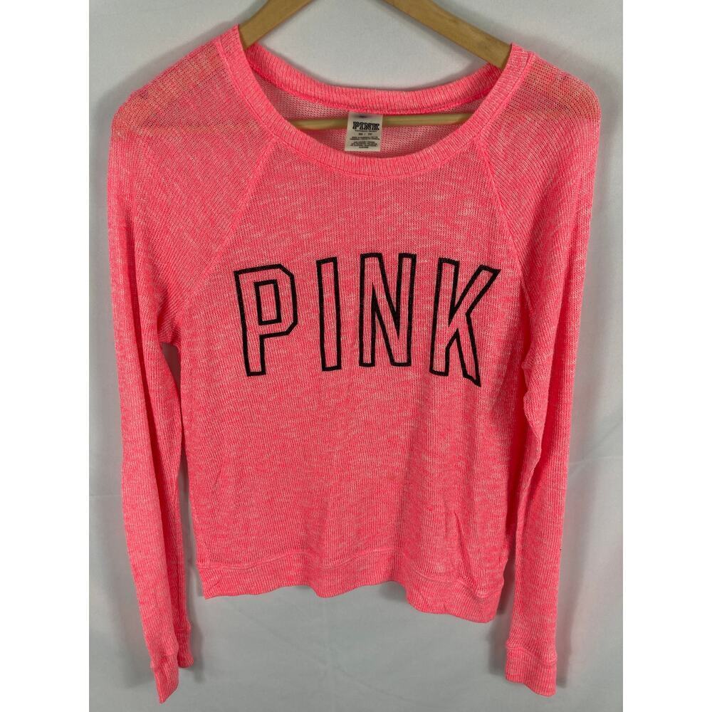 VS Pink Lightweight Knit Pullover Size XS